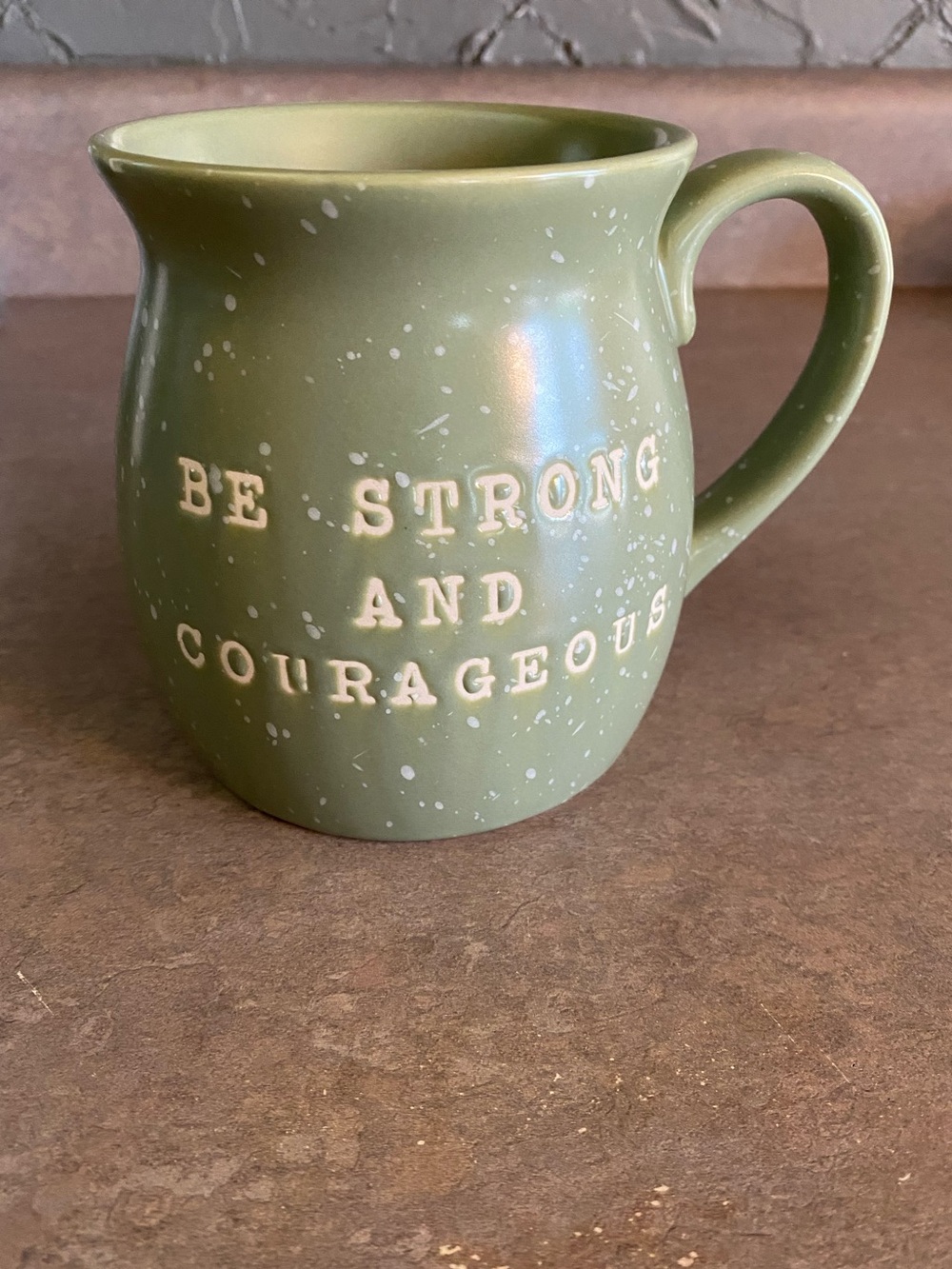 Be Strong And Courageous Christian Coffee Mug